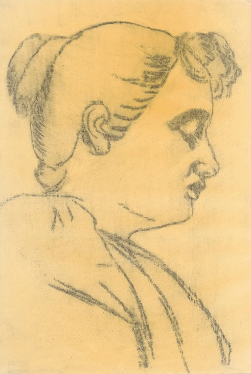 Womans Head In Profile 2