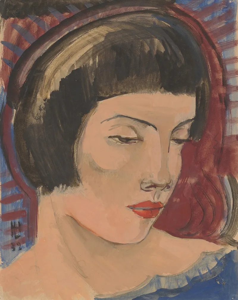 Womans Head To The Right Wall Art by Hermann Lismann - High-Resolution Digital Print