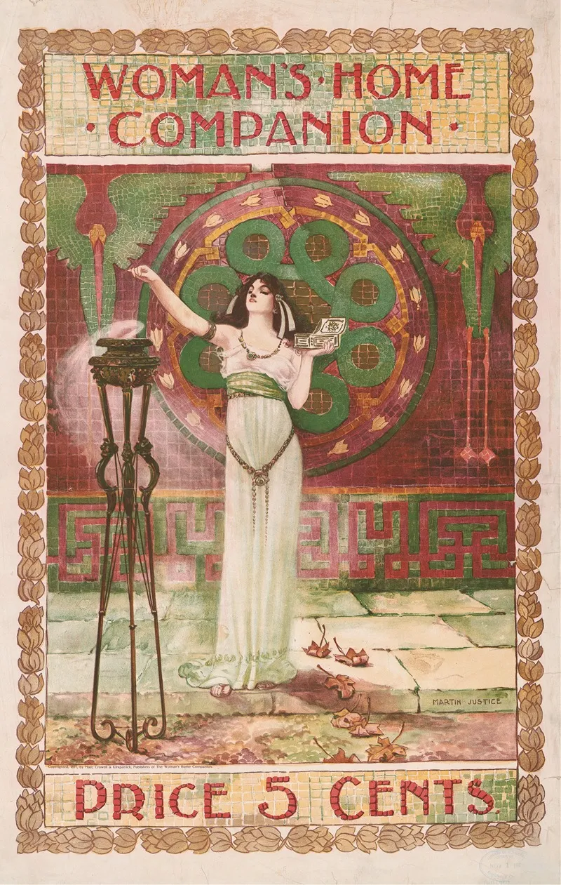 Womans Home Companion Wall Art by Martin Justice - High-Resolution Digital Print