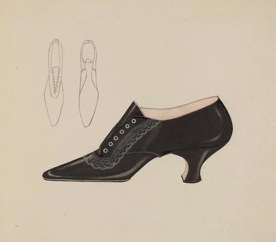 Womans Shoe 3 Wall Art by Carl Schutz - High-Resolution Digital Print