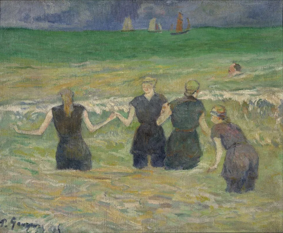 Women Bathing Wall Art by Paul Gauguin - High-Resolution Digital Print