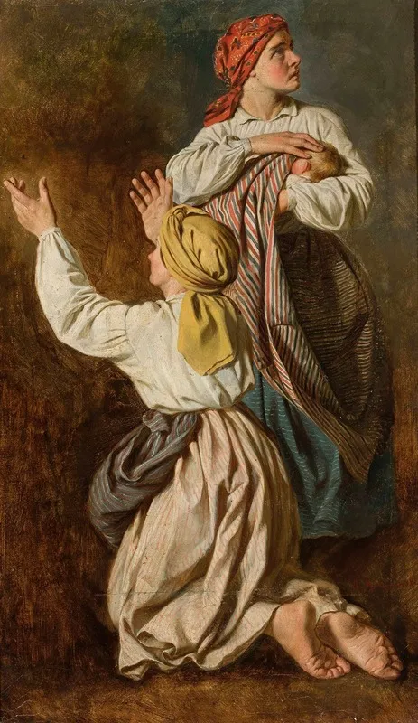 Women Fleeing From The Fire