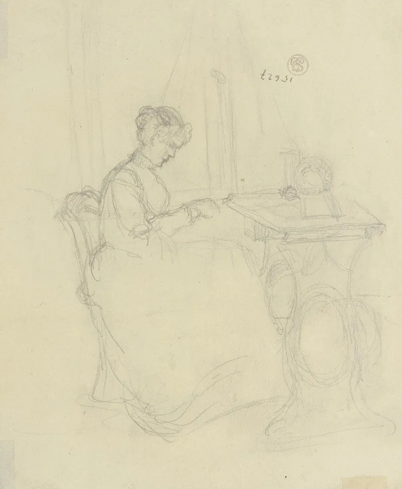 Women In Front Of A Sewing Machine