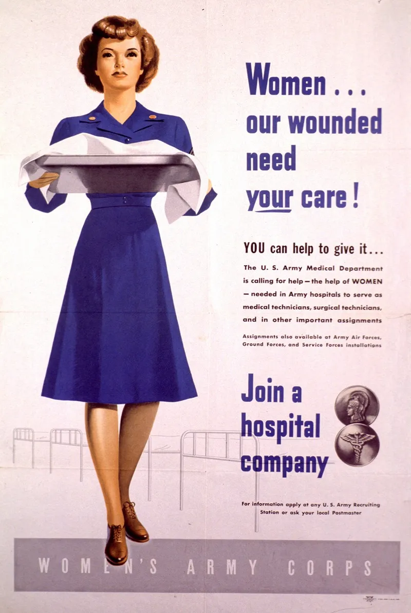 Women Our Wounded Need Your Care Wall Art by Anonymous - High-Resolution Digital Print