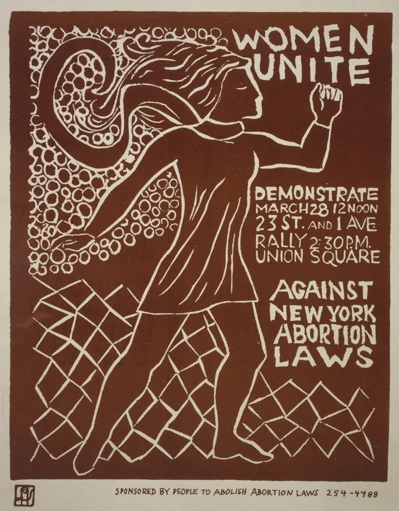 Women Unite Demonstrate March 28 Against New York Abortion Laws Wall Art by Lucia Vernarelli - High-Resolution Digital Print