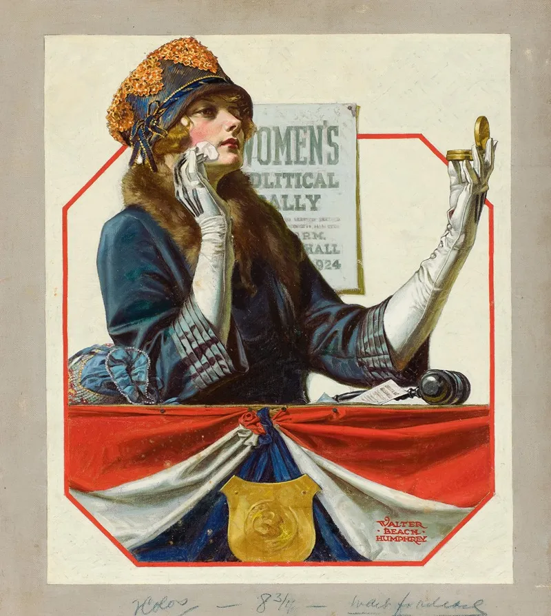 Womens Political Rally Wall Art by Walter Beach Humphrey - High-Resolution Digital Print