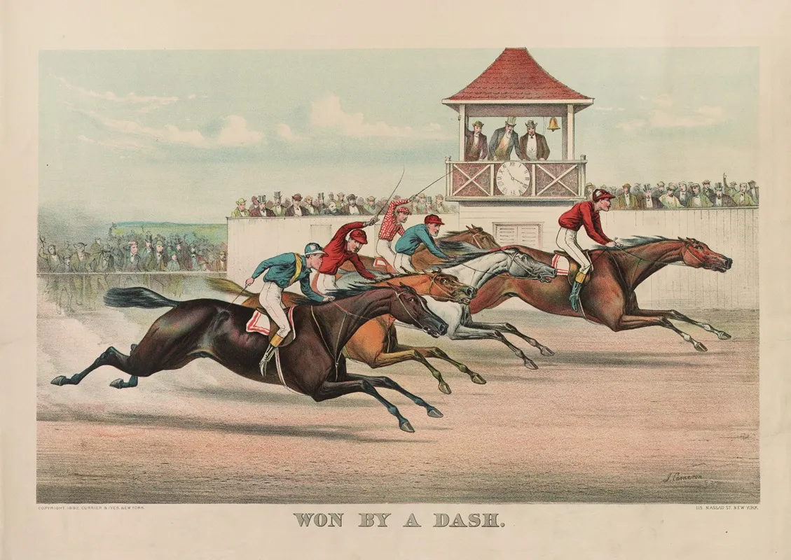 Won By A Dash Wall Art by John Cameron - High-Resolution Digital Print