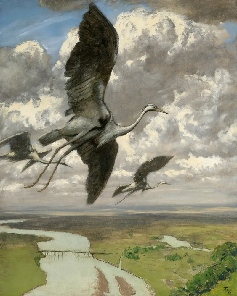 Wondrous Birds Wall Art by Hans Thoma - High-Resolution Digital Print