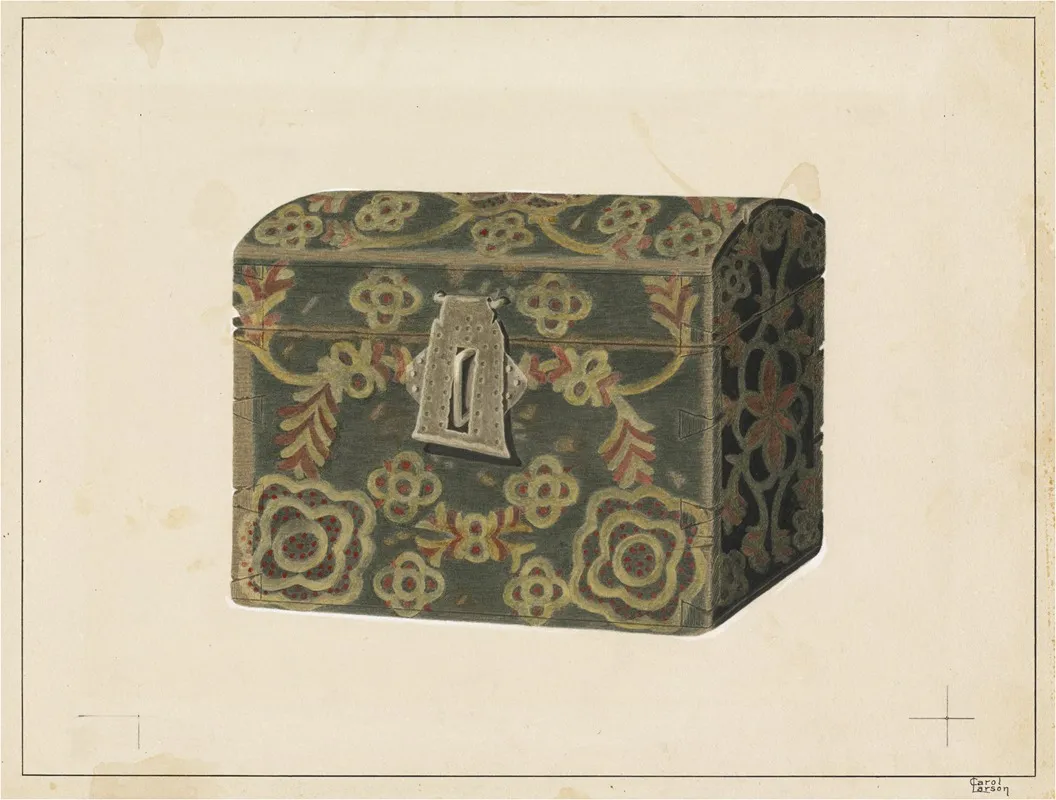Wood Box Or Chest Wall Art by Carol Larson - High-Resolution Digital Print