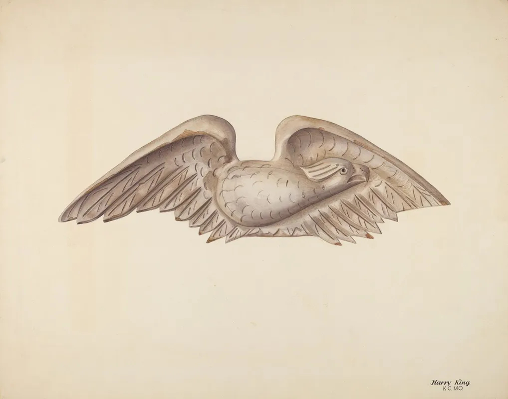 Wood Carving Eagle