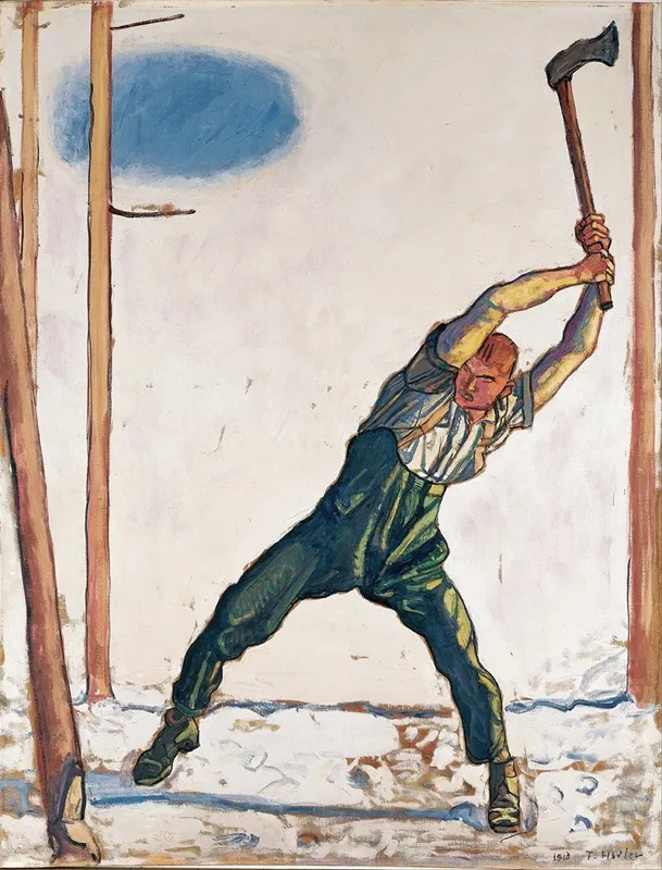 Woodcutter Wall Art by Ferdinand Hodler - High-Resolution Digital Print