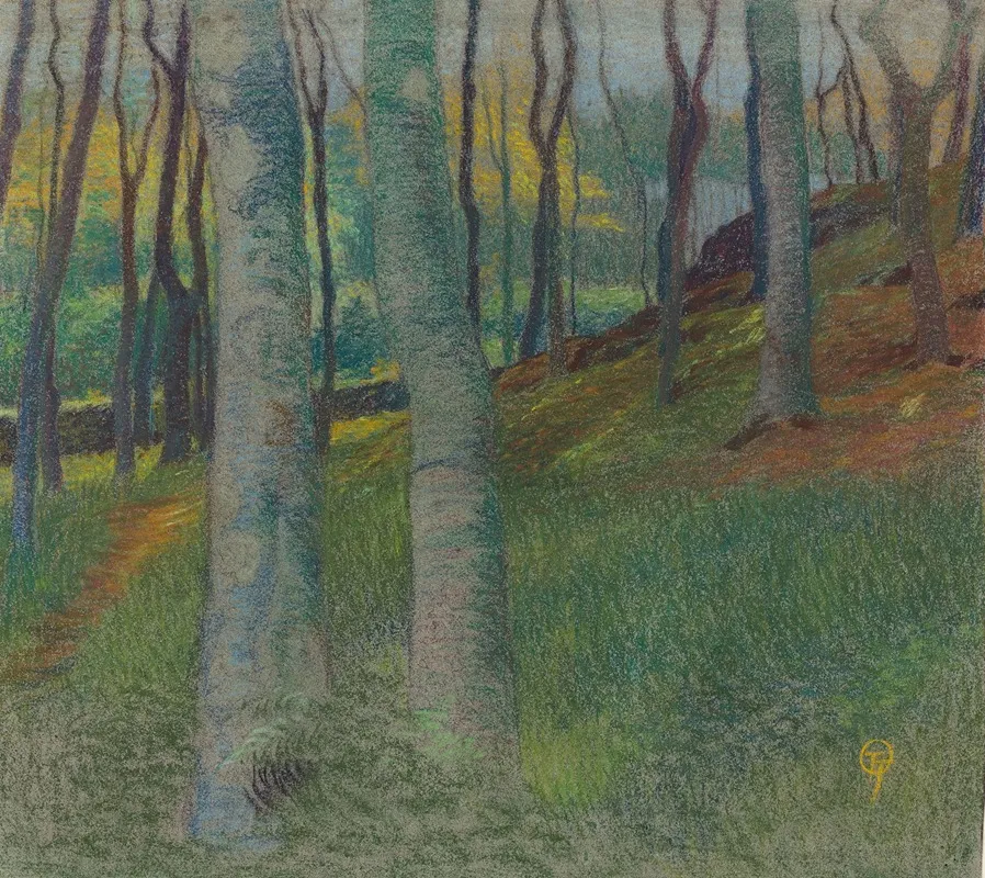 Wooded Landscape 3 Wall Art by Lucien Ott - High-Resolution Digital Print