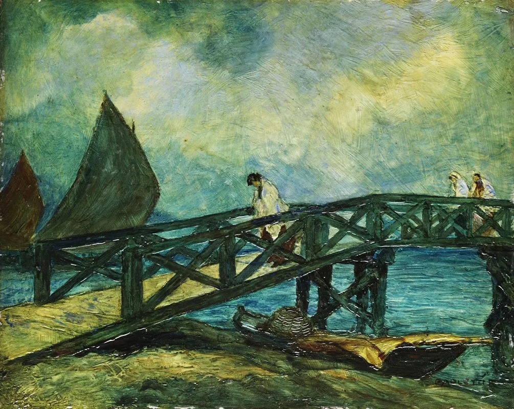 Wooden Bridge Of Mazorlo On Burano