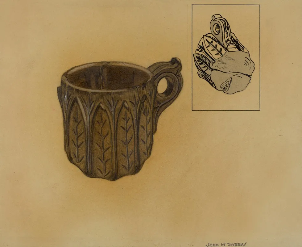 Wooden Shaving Mug