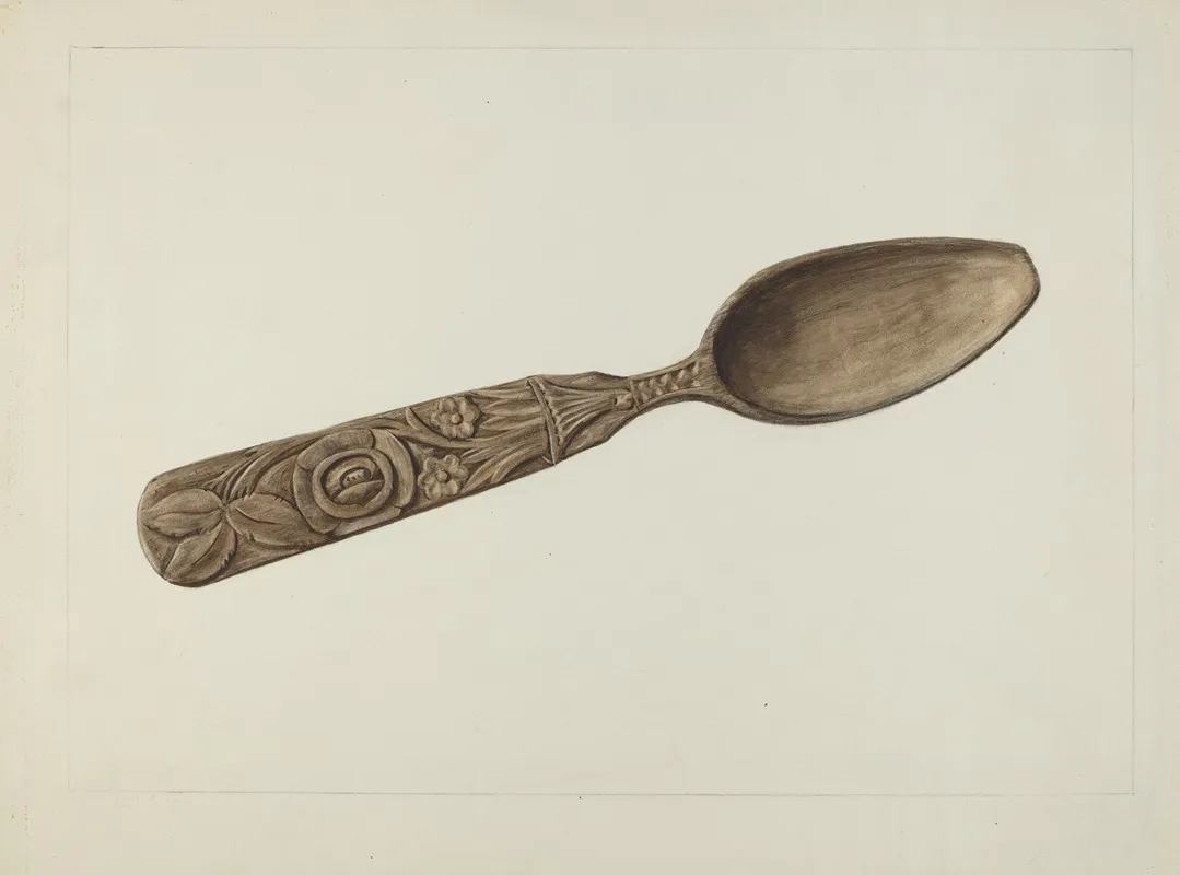 Wooden Spoon 3 Wall Art by Henry Rasmusen - High-Resolution Digital Print