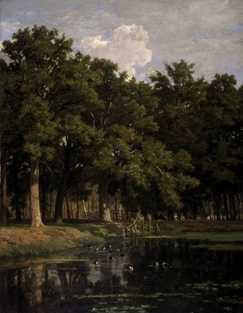 Woodland Pond Wall Art by Frans Keelhoff - High-Resolution Digital Print