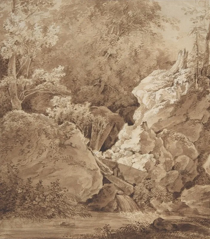 Woodland Scene With Mountain Stream
