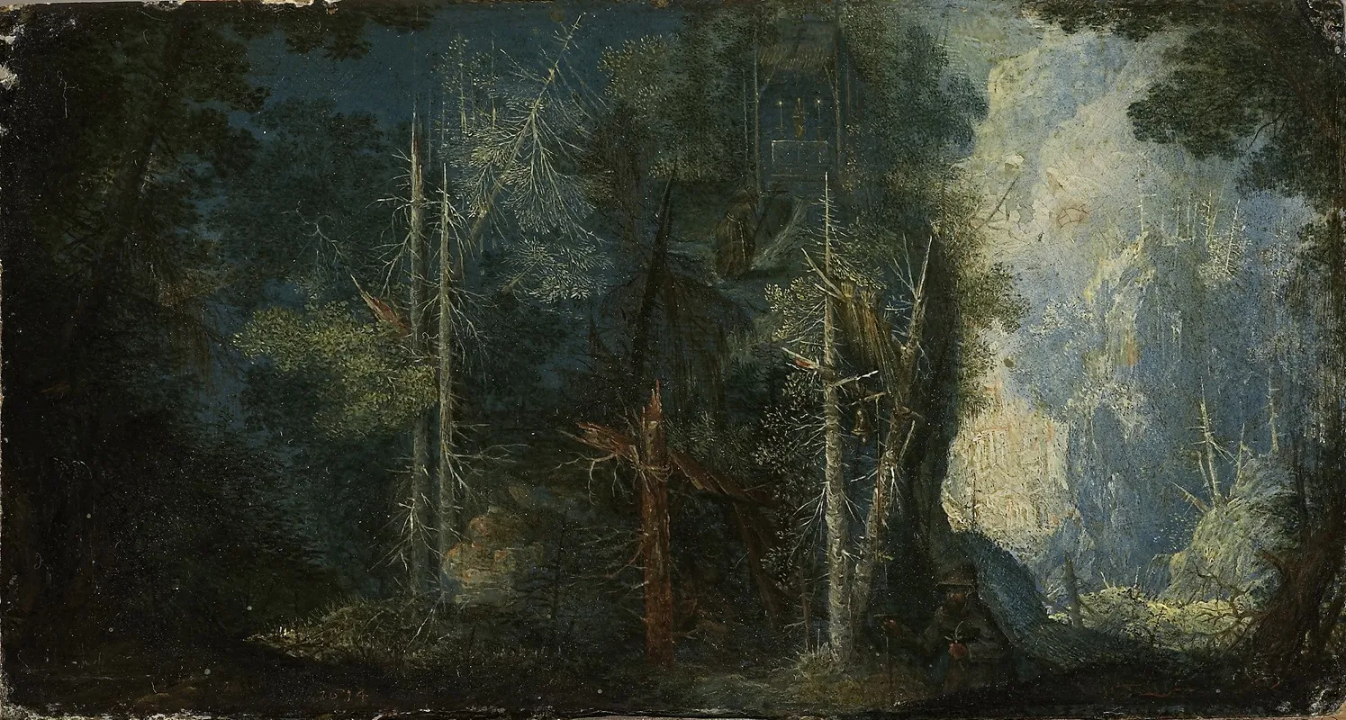Woodland Scenery With Hermitage
