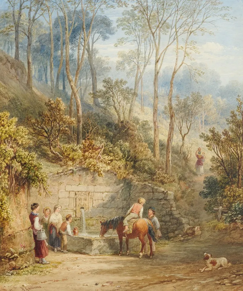 Woodland Scenery Wall Art by Henry Gastineau - High-Resolution Digital Print