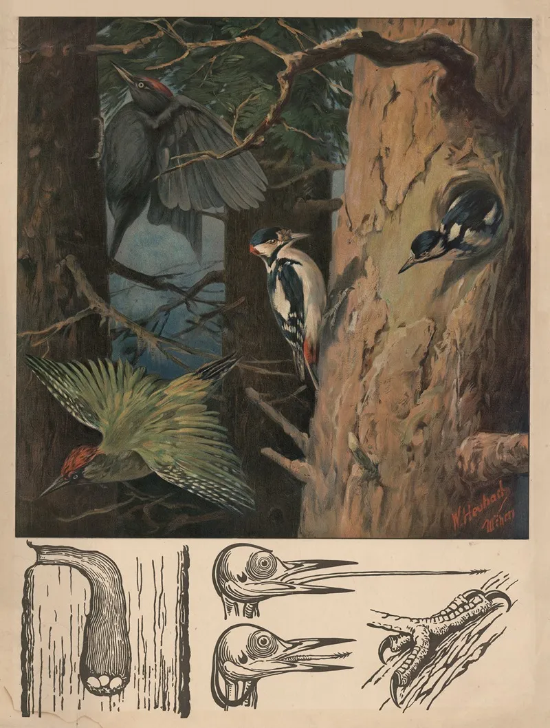 Woodpecker 5 Wall Art by Walter Heubach - High-Resolution Digital Print