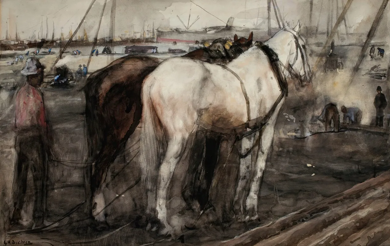 Work Horses At The Houthaven Amsterdam