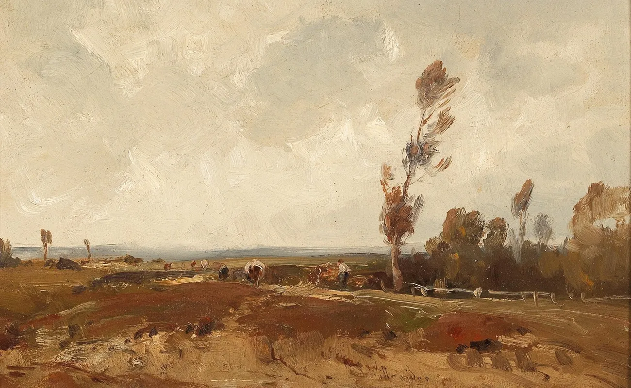 Working In The Fields In Autumn