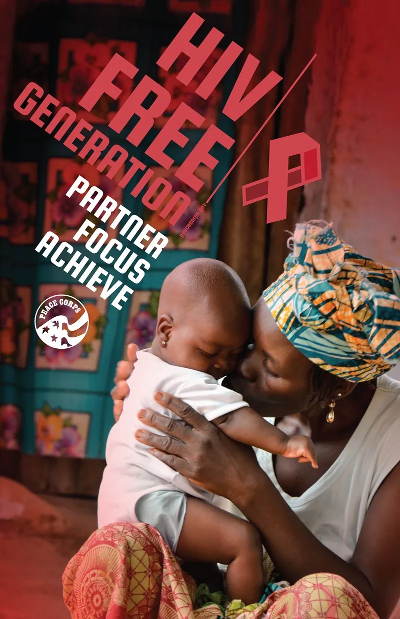 World Aids Day Hiv Poster 1 by Peace Corps - High-Resolution Digital Print