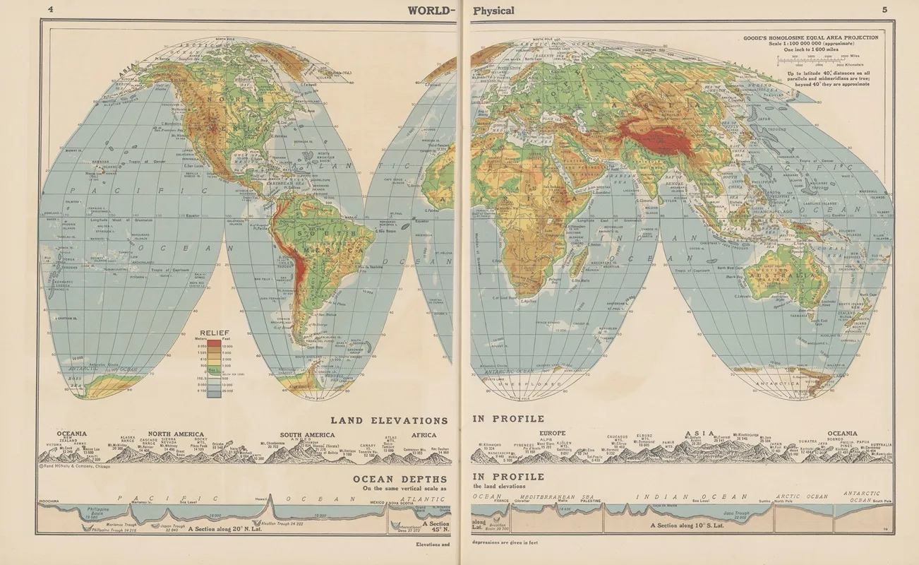 World Physical Wall Art by John Paul Goode - High-Resolution Digital Print