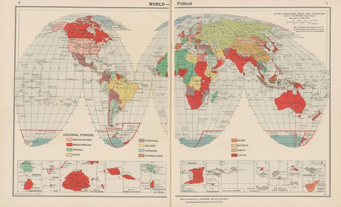World Political Wall Art by John Paul Goode - High-Resolution Digital Print