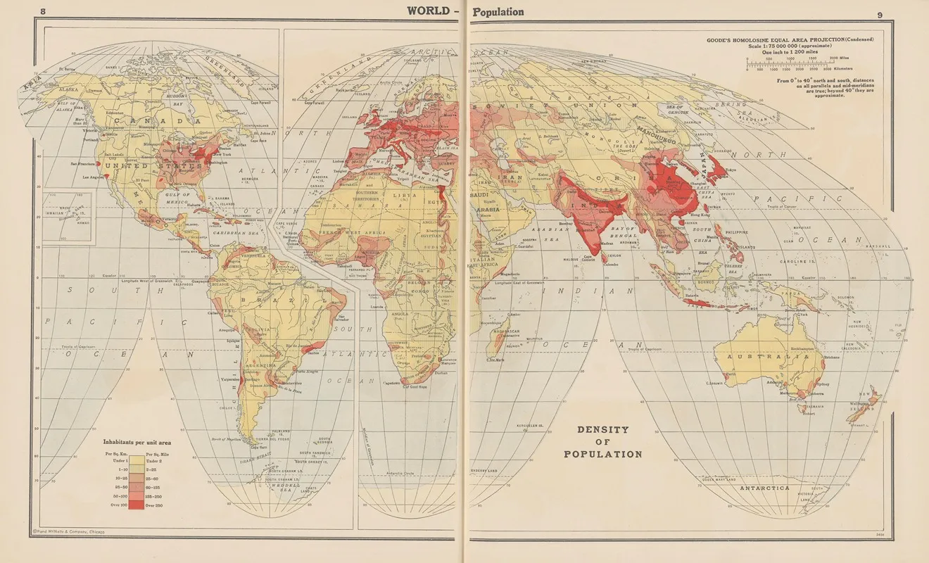 World Population 2 Wall Art by John Paul Goode - High-Resolution Digital Print