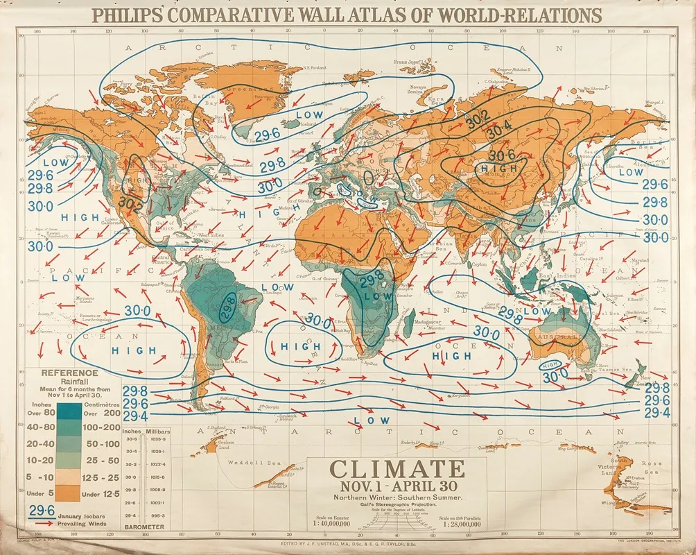 World Relations Climate November 1 April 30 Northern Winter Southern Summer