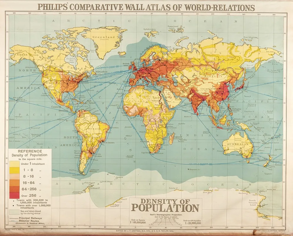 World Relations Density Of Population