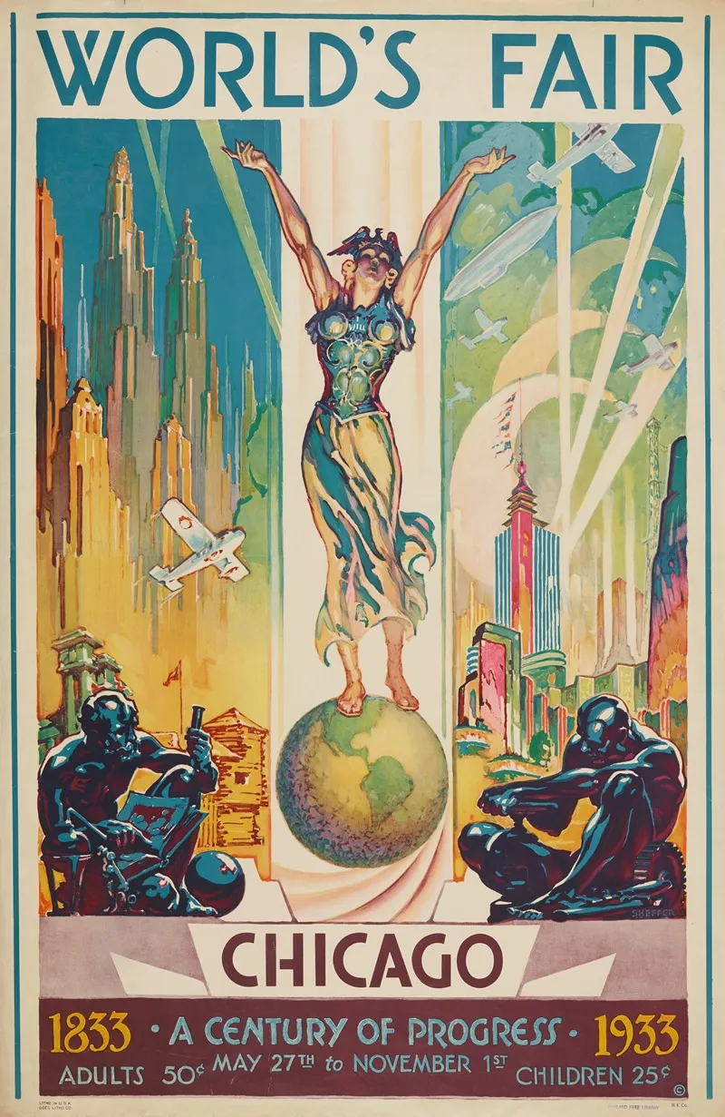 Worlds Fair Chicago 2 Wall Art by Glenn C. Sheffer - High-Resolution Digital Print