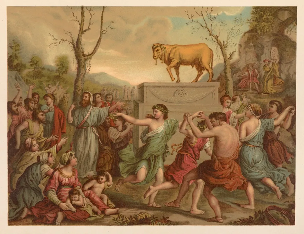 Worship Of The Golden Calf Wall Art by Jan Ladislaw Sýkora - High-Resolution Digital Print