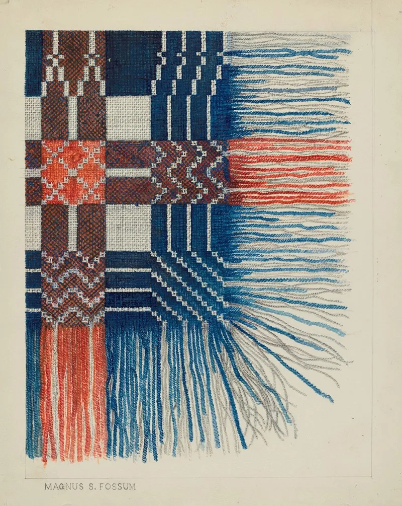 Woven Coverlet Detail