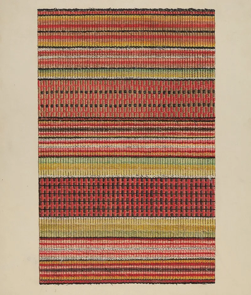 Woven Wool Carpet Wall Art by William Bos - High-Resolution Digital Print