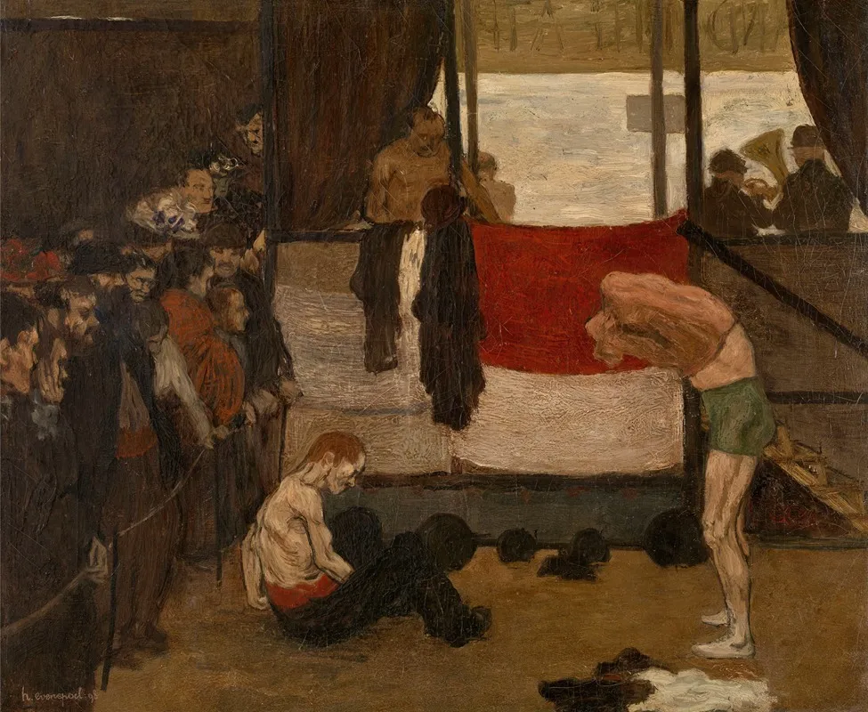 Wrestling Barrack At A Fair