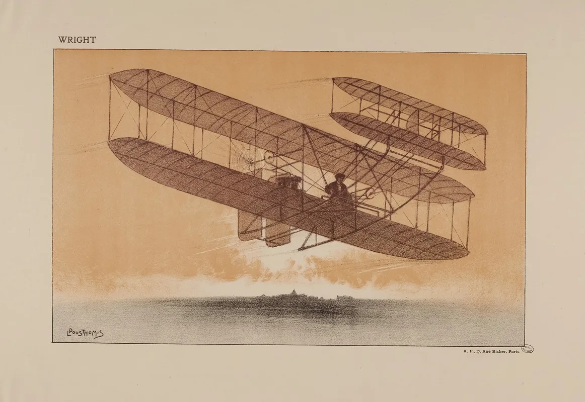 Wright Wall Art by Léon Pousthomis - High-Resolution Digital Print
