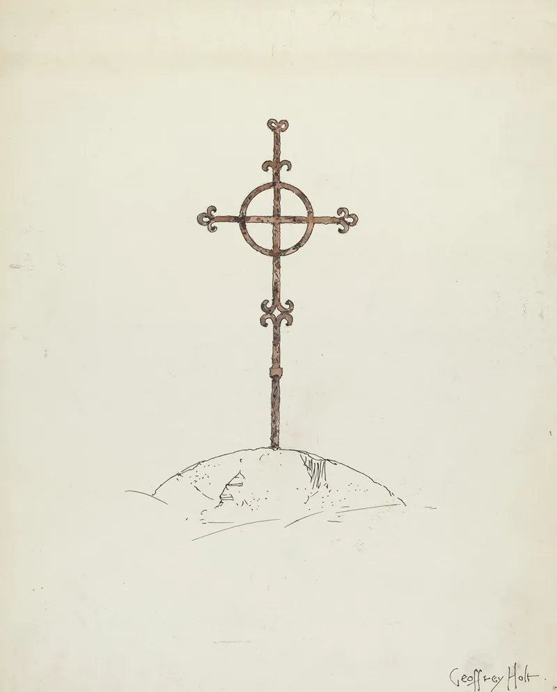 Wrought Iron Cross 3