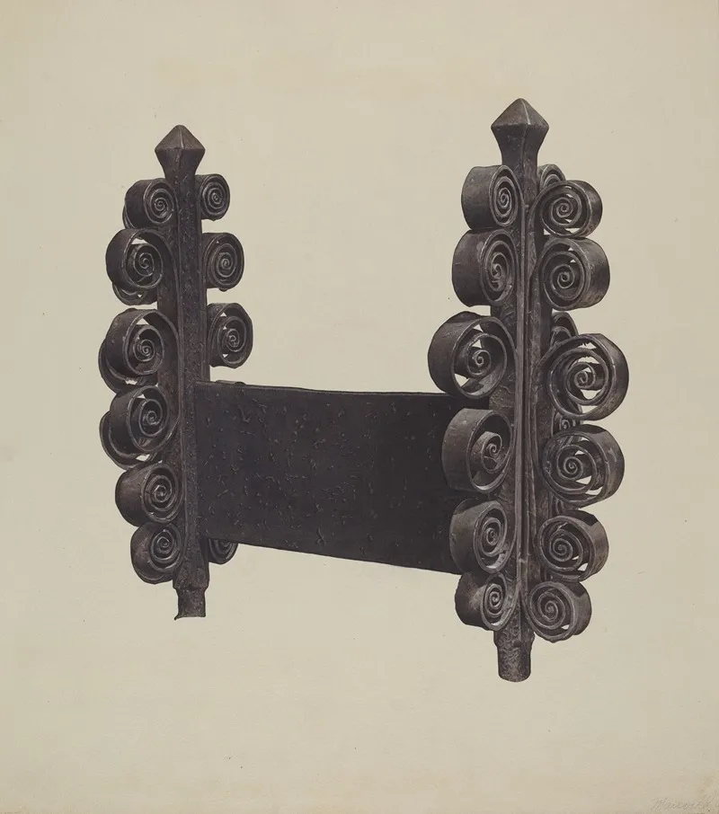 Wrought Iron Ornament 2 Wall Art by Mauvell - High-Resolution Digital Print