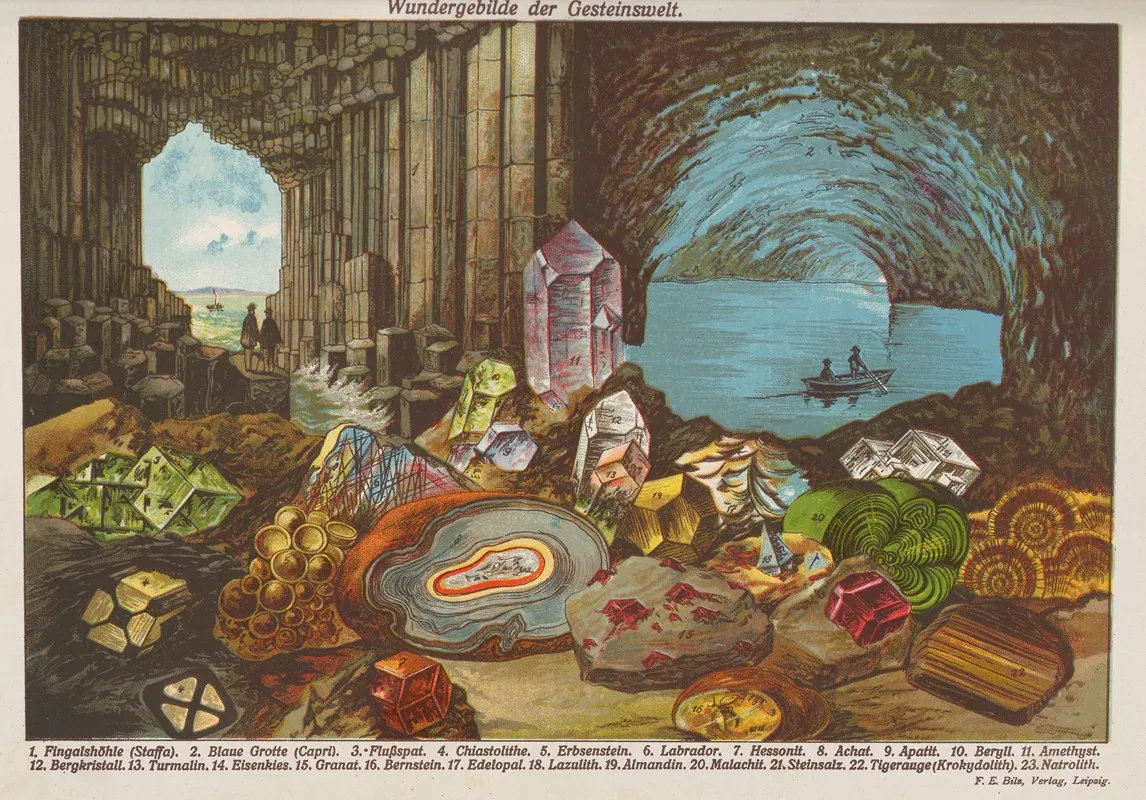 Wundergebilde Der Gesteinswelt Wall Art by Oskar Hoffmann - High-Resolution Digital Print