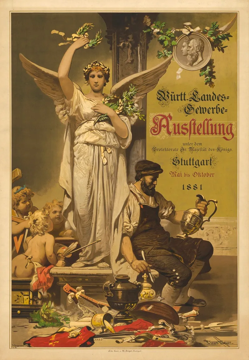 Wurttembergische Landes Gewerbe Ausstellung Stuttgart Mai Bis Oktober 1881