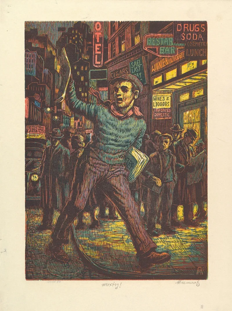 Wuxtry 2 Wall Art by Albert Abramovitz - High-Resolution Digital Print