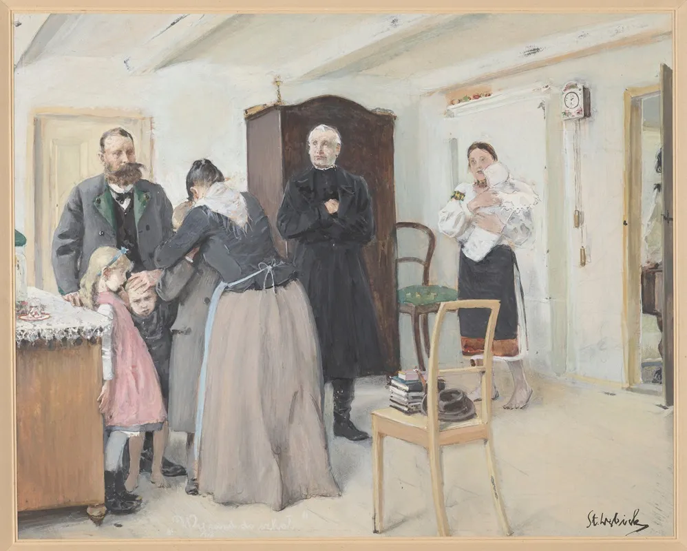 Wyjazd Do Szkol Wall Art by Stanisław Dębicki - High-Resolution Digital Print