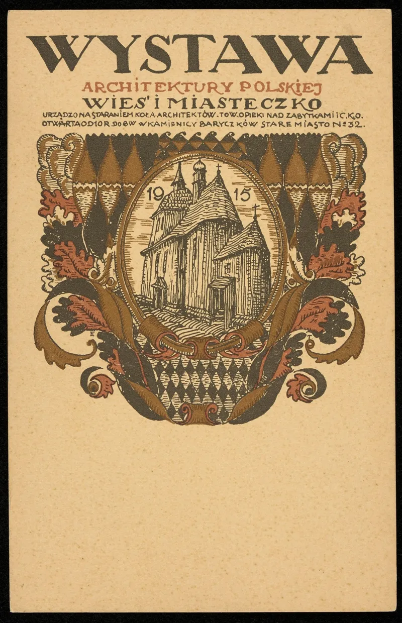 Wystawa Architektury Polskiej Wies I Miasteczko Wall Art by Wyd. Tow. Opieki nad Zabytkami Przeszłości - High-Resolution Digital Print