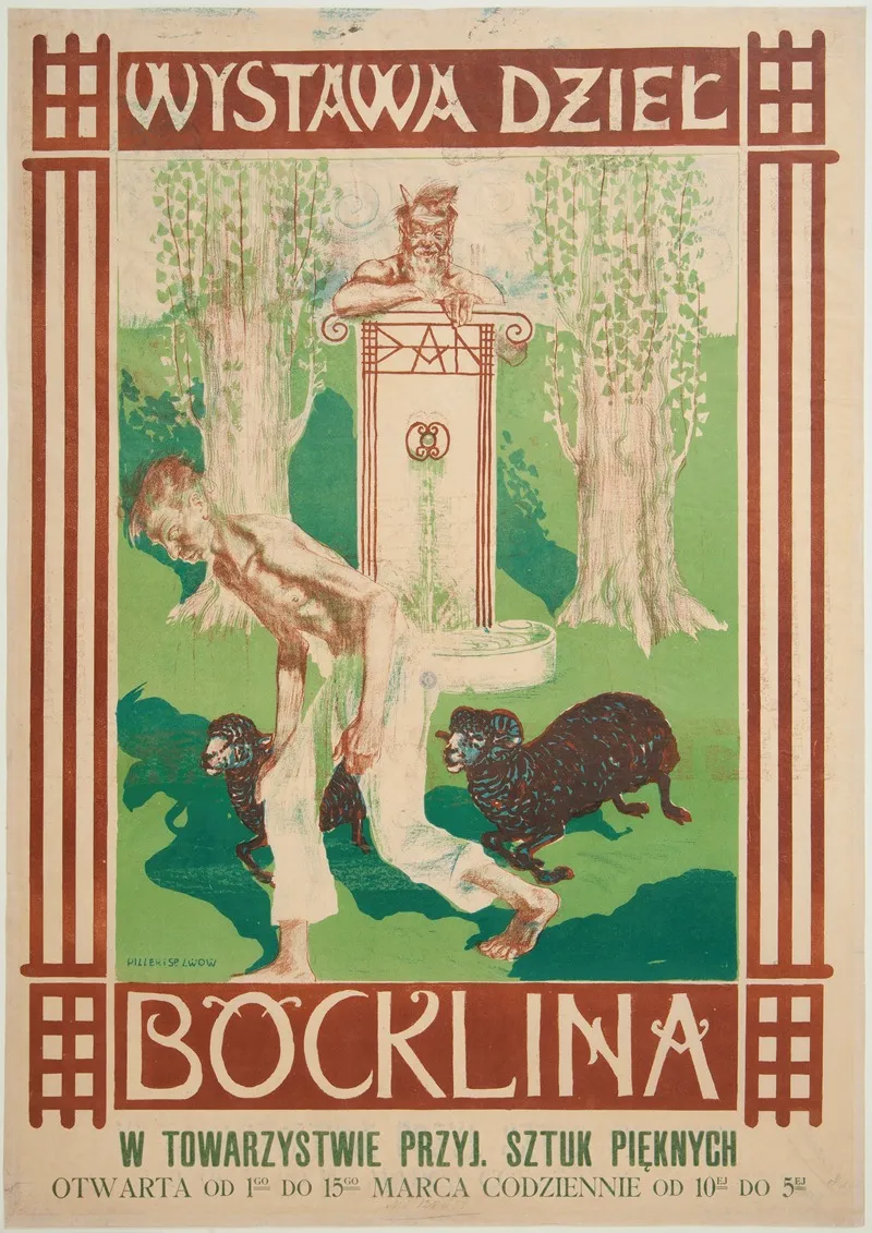 Wystawa Dziel Bocklina Wall Art by Stanisław Dębicki - High-Resolution Digital Print