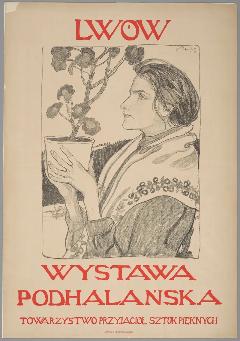 Wystawa Podhalanska Towarzystwa Przyjaciol Sztuk Pieknych Wall Art by Jan Rembowski - High-Resolution Digital Print
