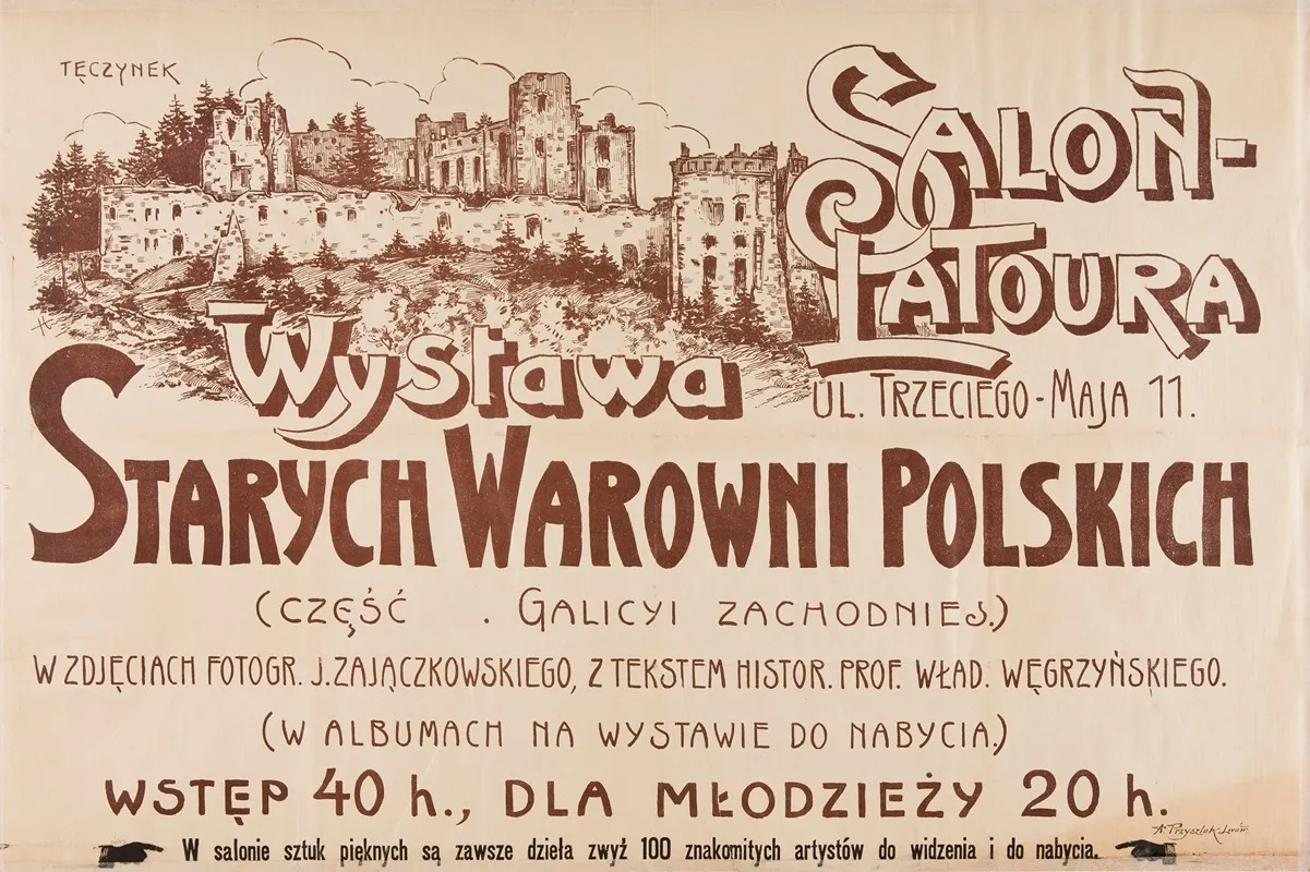 Wystawa Starych Warowni Polskich Salon Latoura