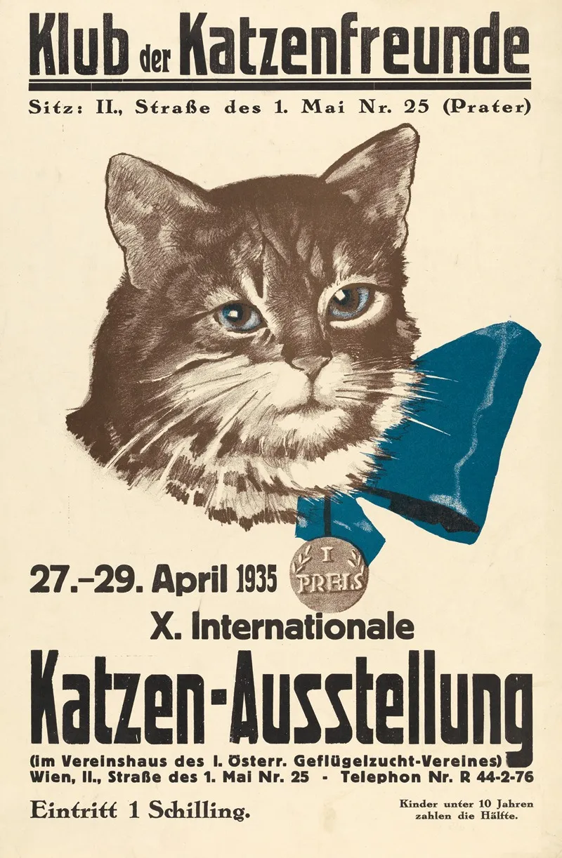 X Internationale Katzen Ausstellung Des Klubs Der Katzenfreunde