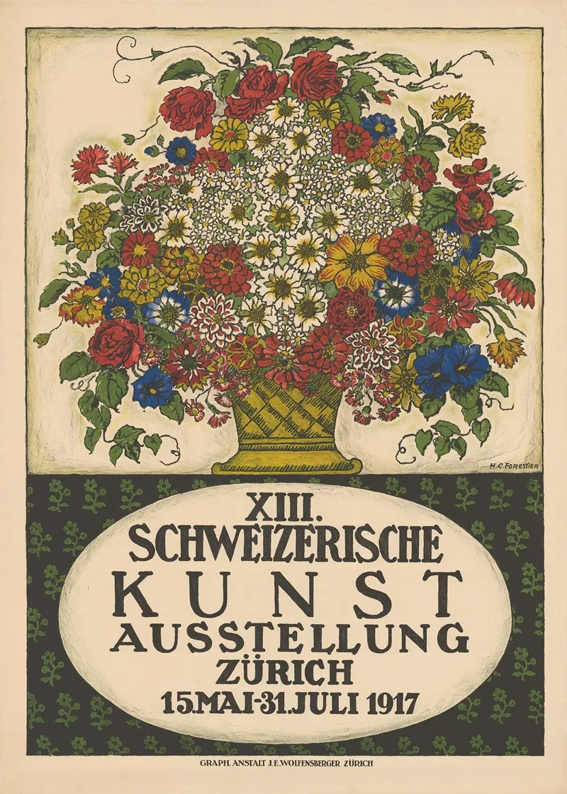 Xiii Schweizerische Kunstausstellung Zurich Wall Art by Henry-Claudius Forestier - High-Resolution Digital Print